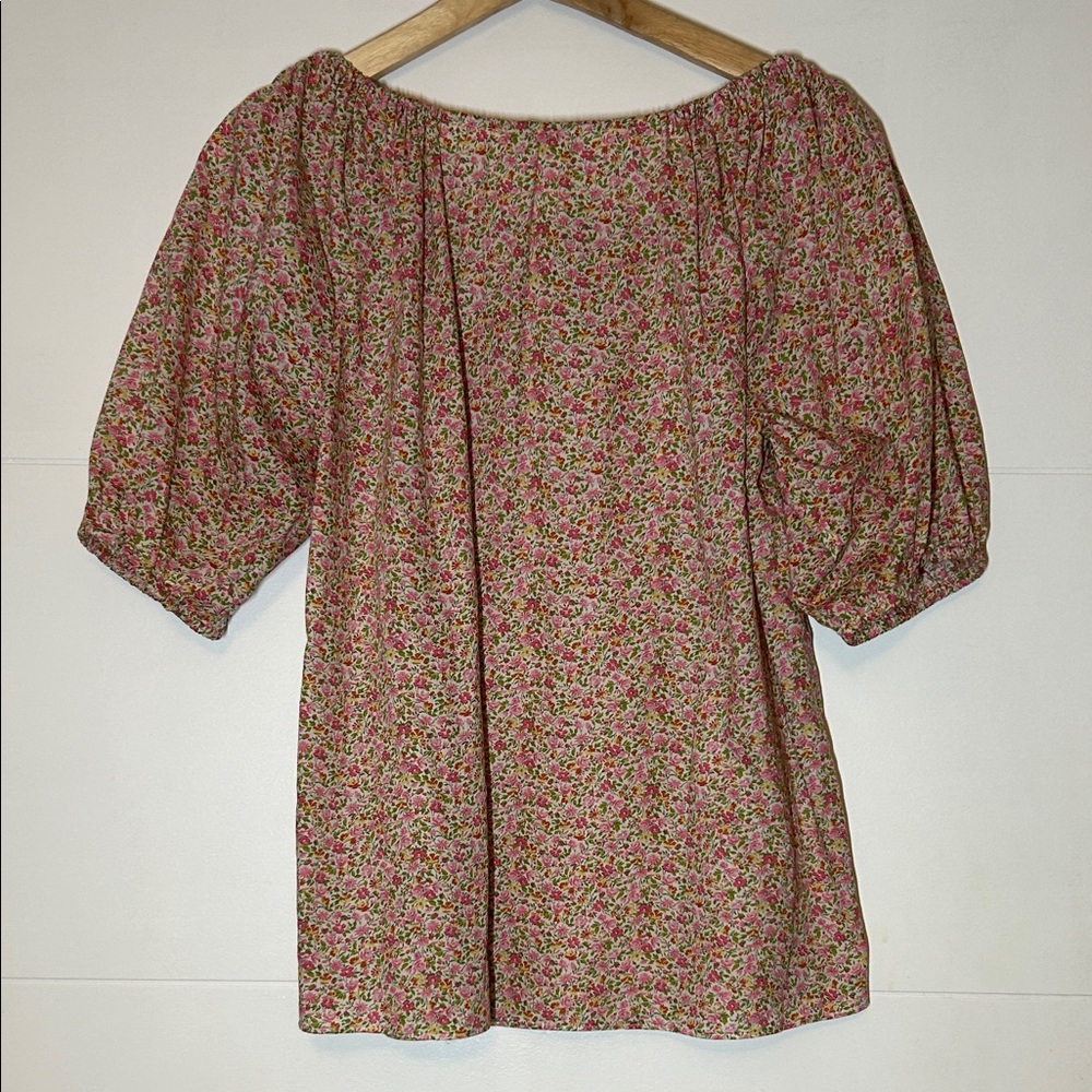 ANN MASHBURN Liberty of London Floral Pink Blouse - Picture 3 of 8